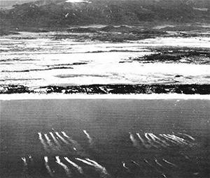 Amphibious Landing craft heading for Chu Lai Beachead June 24 1965